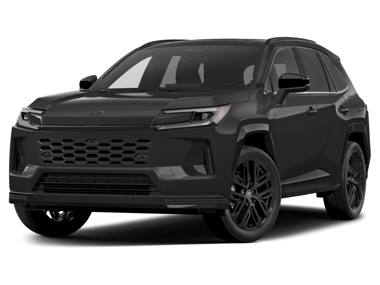 2026 Toyota RAV4 Plug-In Hybrid XSE in Midnight Black — front three-quarter view