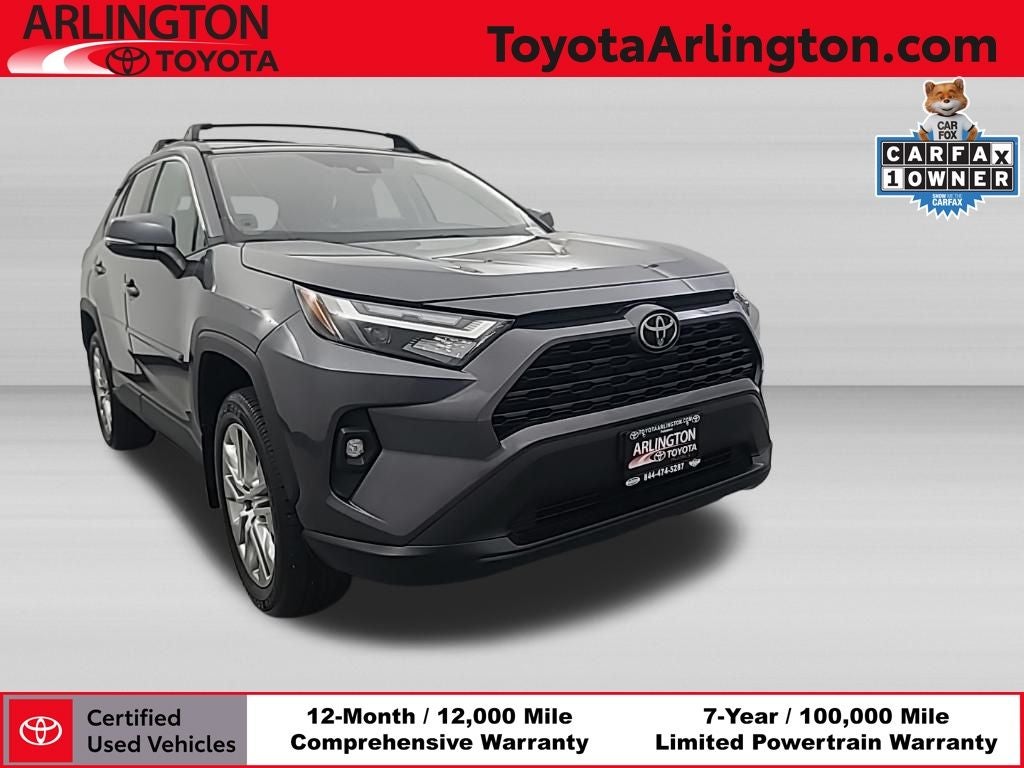 2024 Toyota RAV4 XLE Premium in Magnetic Gray Met. — front three-quarter view