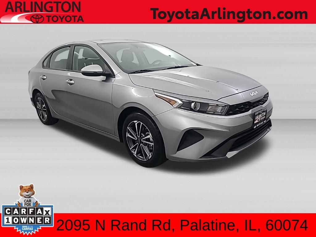 2024 Kia Forte LXS in Steel Gray — front three-quarter view