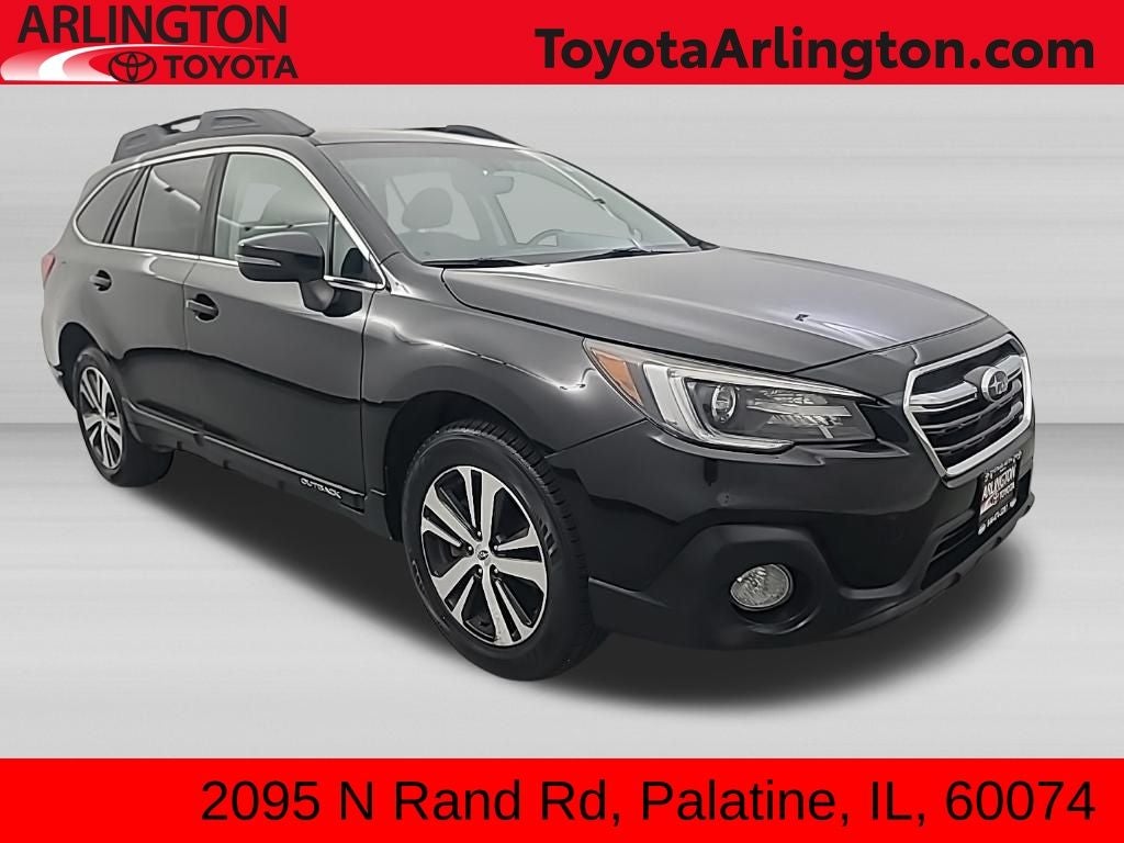 2019 Subaru Outback 2.5i Limited in Crystal Black Silica — front three-quarter view
