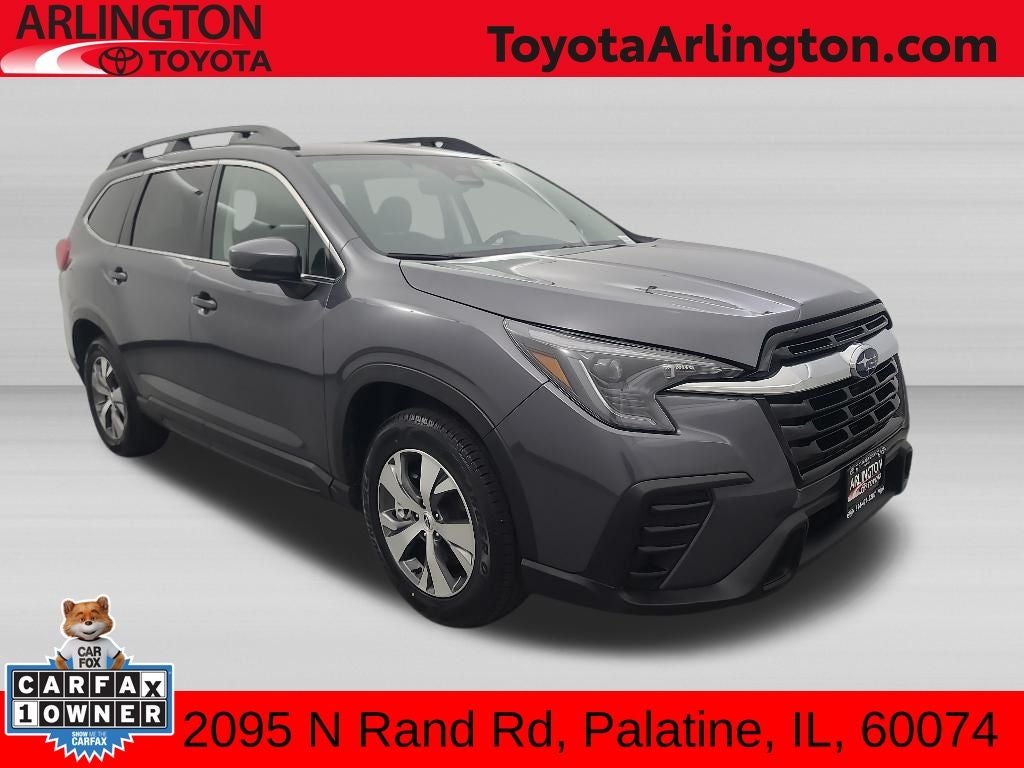2025 Subaru Ascent Premium in Magnetite Gray Metallic — front three-quarter view