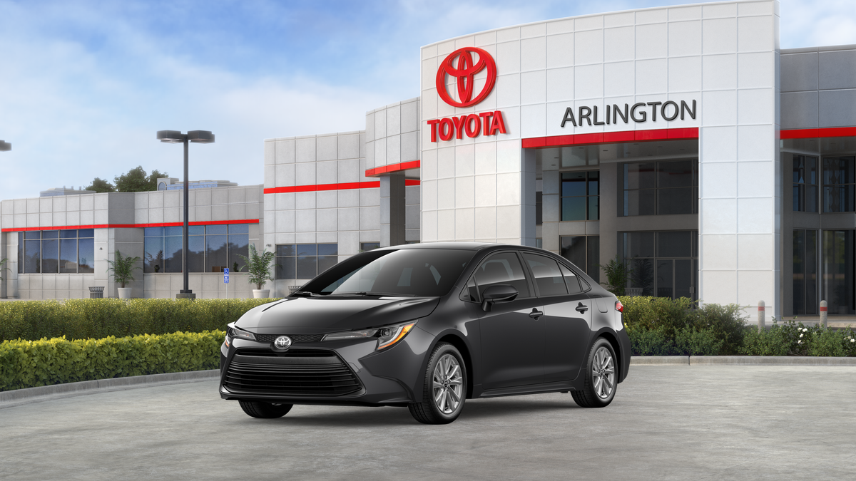 2026 Toyota Corolla LE in Underground — front three-quarter view