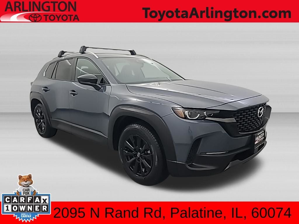 2024 Mazda Mazda CX-50 2.5 S Premium Package in Polymetal Gray Metallic — front three-quarter view
