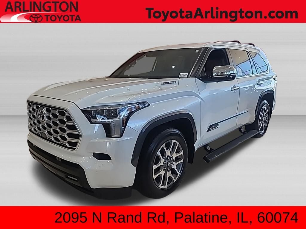 2026 Toyota Sequoia 1794 Edition in Wind Chill Pearl — front three-quarter view