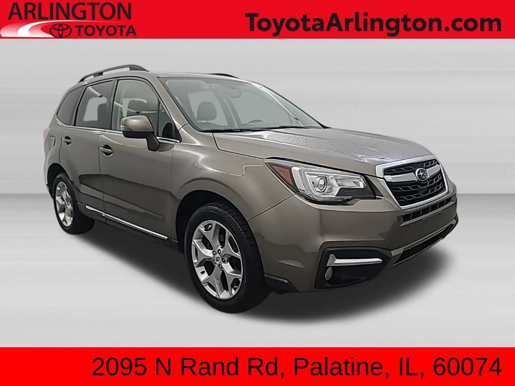 2018 Subaru Forester 2.5i Touring in Sepia Bronze Metallic — front three-quarter view