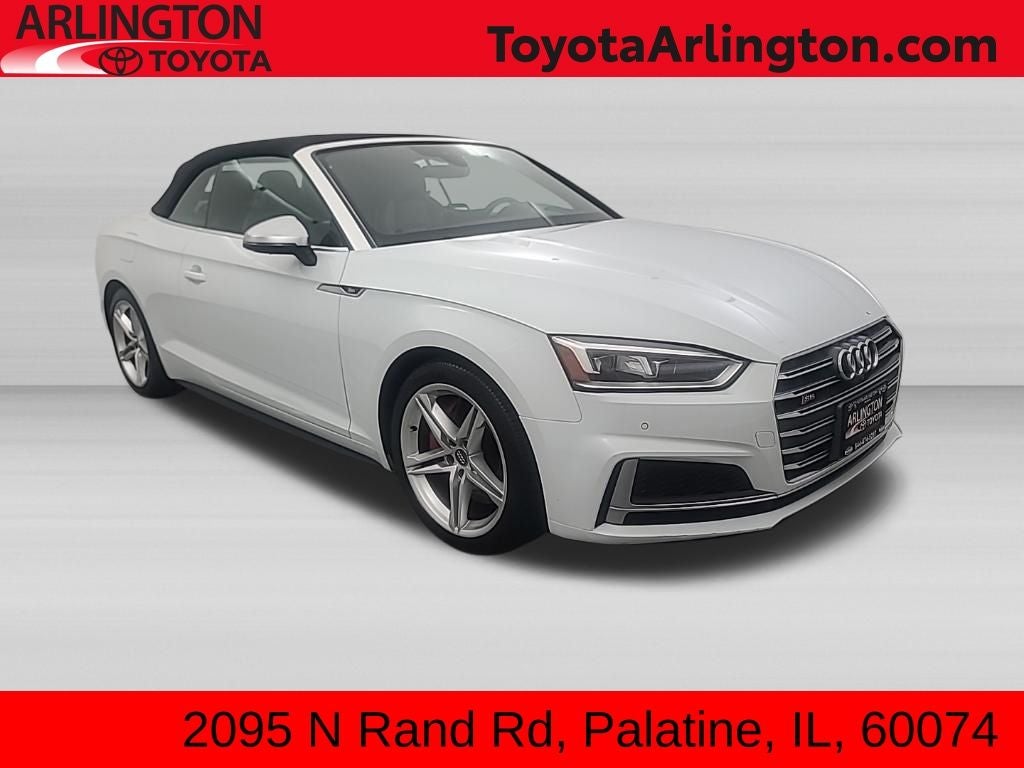 2018 Audi S5 3.0T Prestige quattro in Black Metallic — front three-quarter view