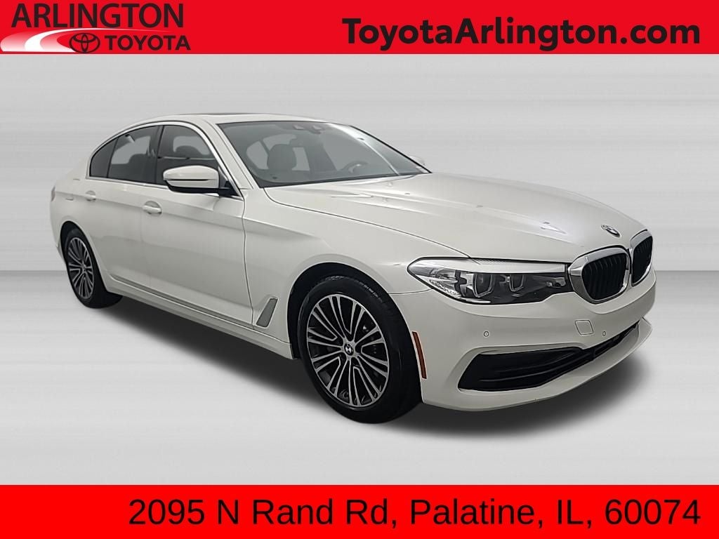 2020 BMW 530i 530i in Alpine White — front three-quarter view