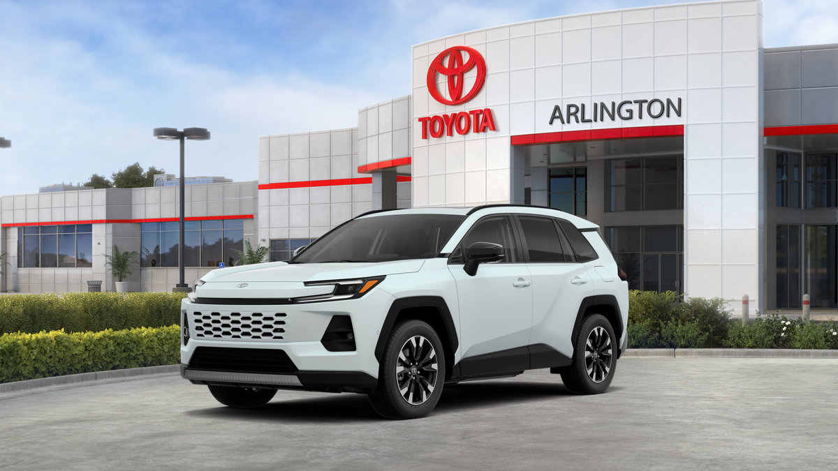2026 Toyota RAV4 Limited in Wind Chill Pearl — front three-quarter view
