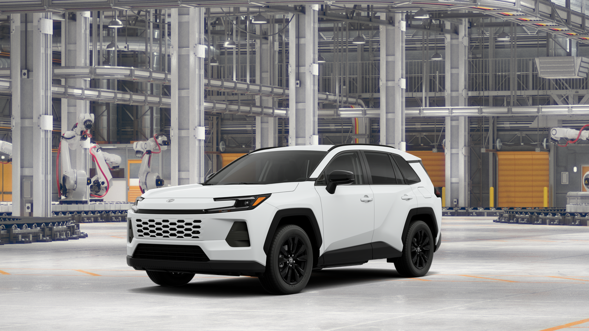 2026 Toyota RAV4 XLE Premium in Ice Cap — front three-quarter view