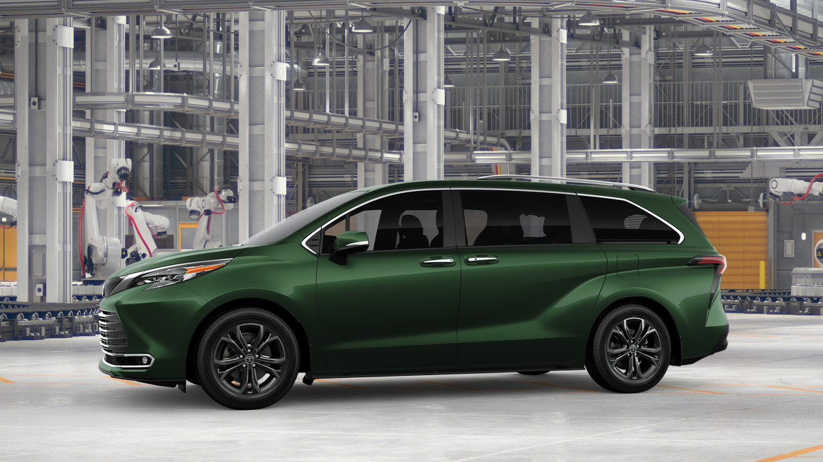 2026 Toyota Sienna — rear three-quarter view
