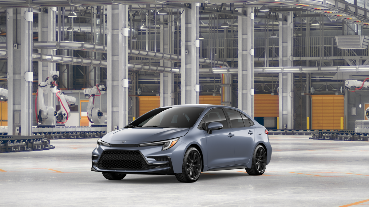2026 Toyota Corolla XSE in Celestite — front three-quarter view