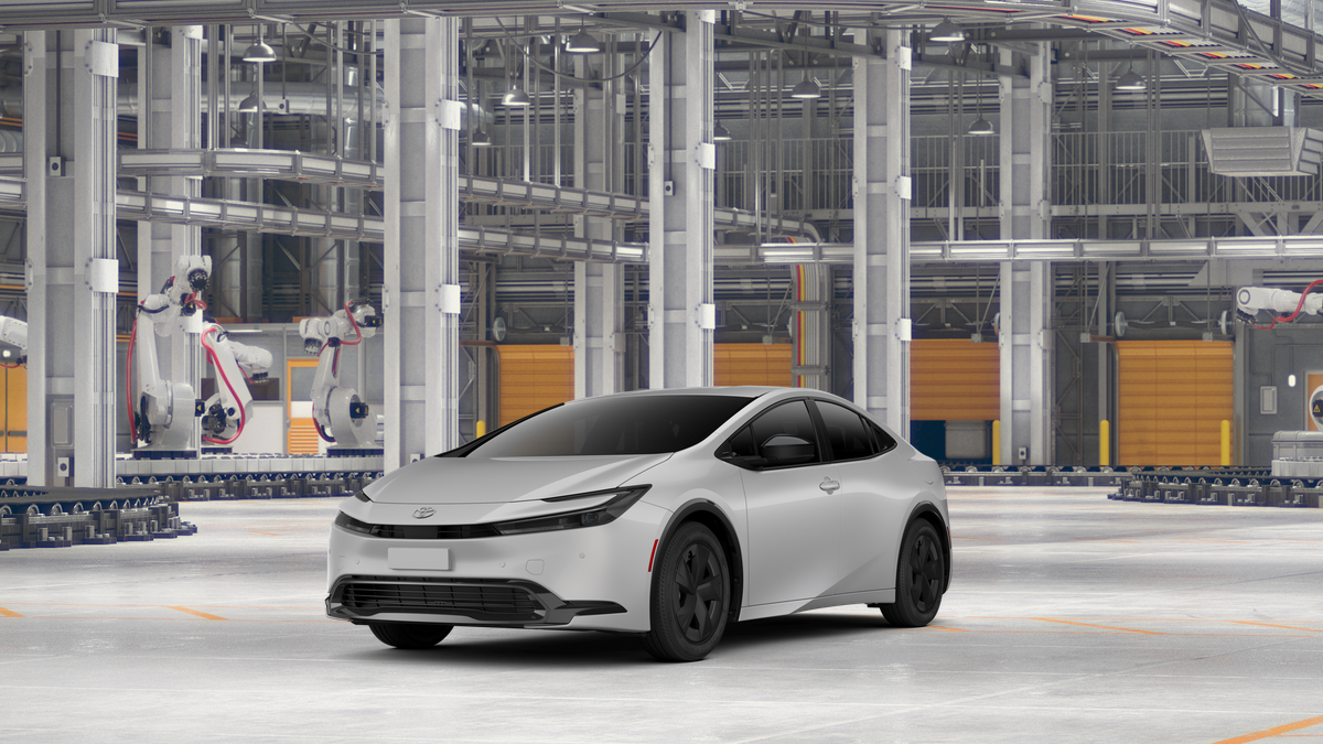 2026 Toyota Prius LE in Cutting Edge — front three-quarter view