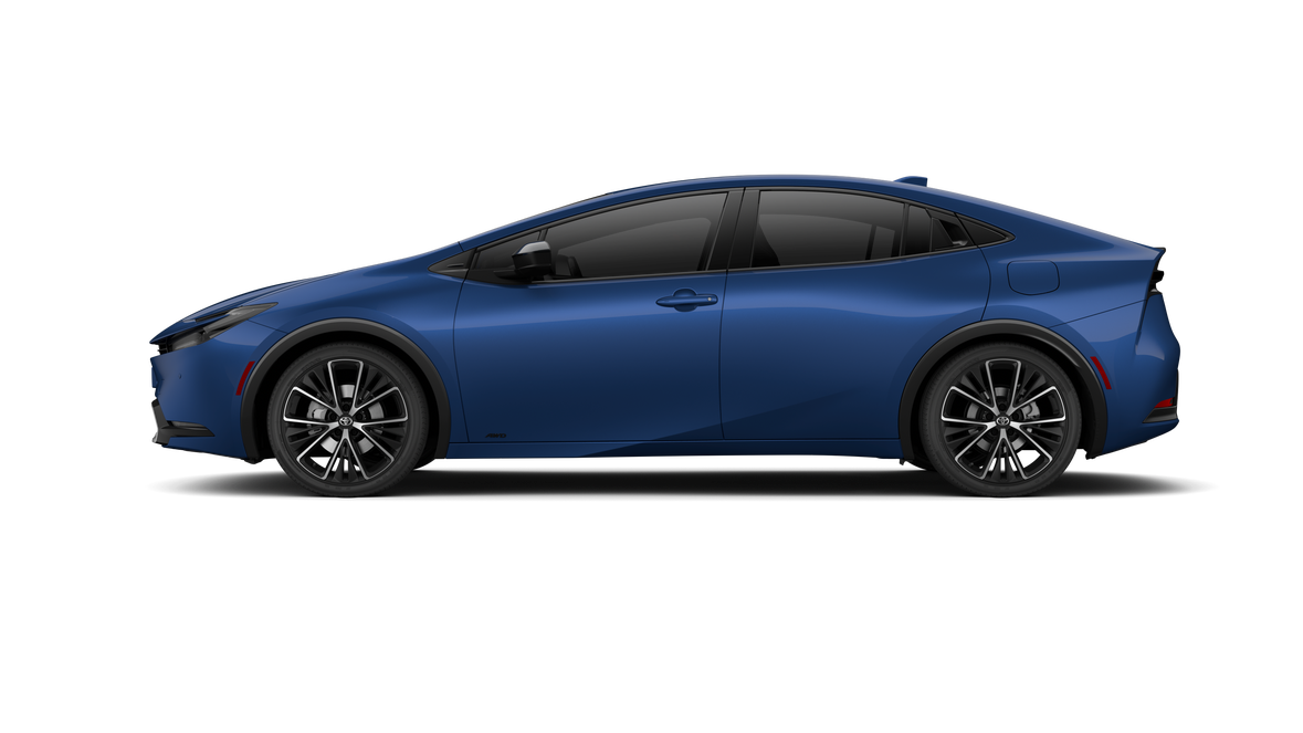 2027 Toyota Prius — rear three-quarter view